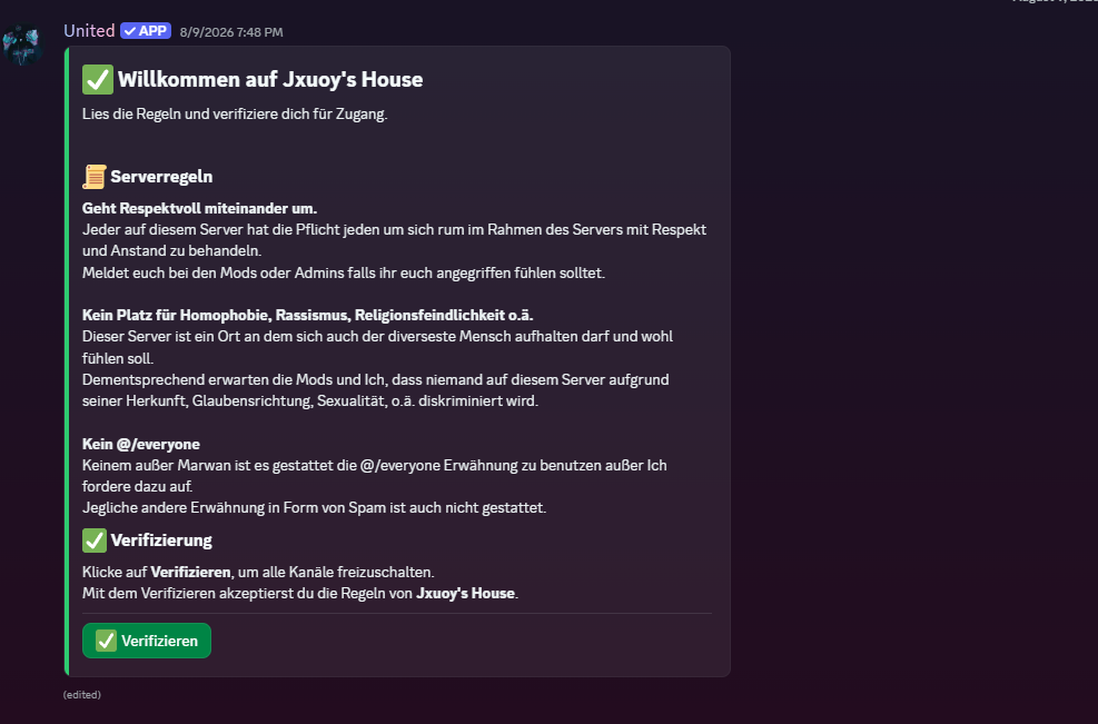 Verifizierung & Regeln